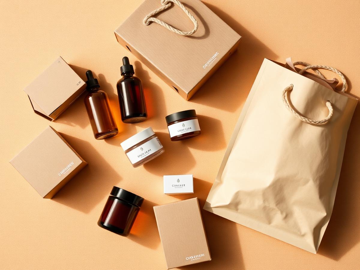 Beauty & Cosmetics packaging in use