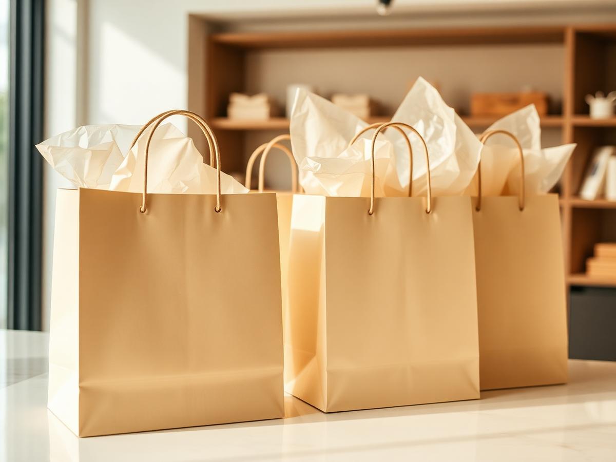 Retail packaging in use